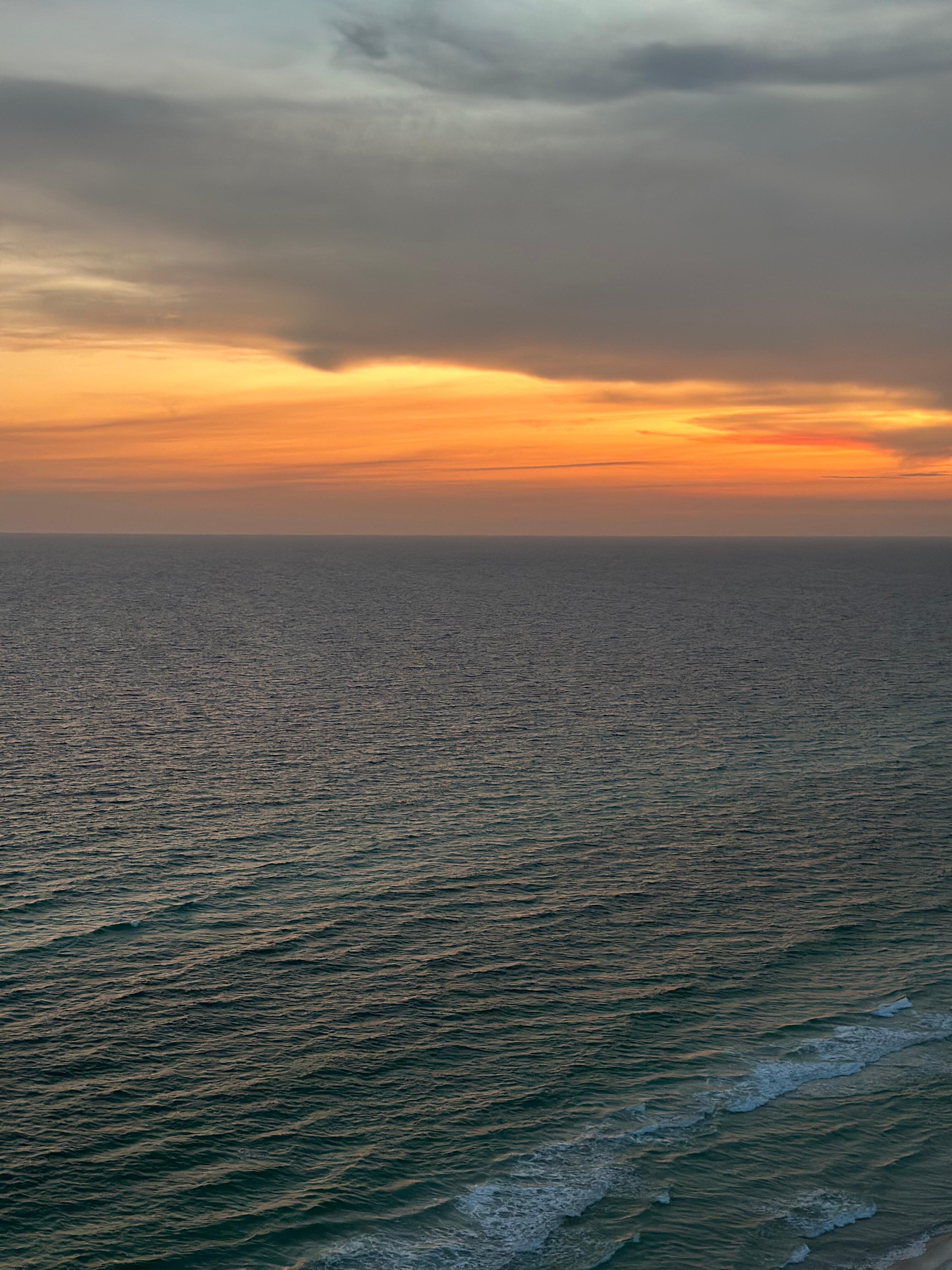 The sunsets are beautiful 