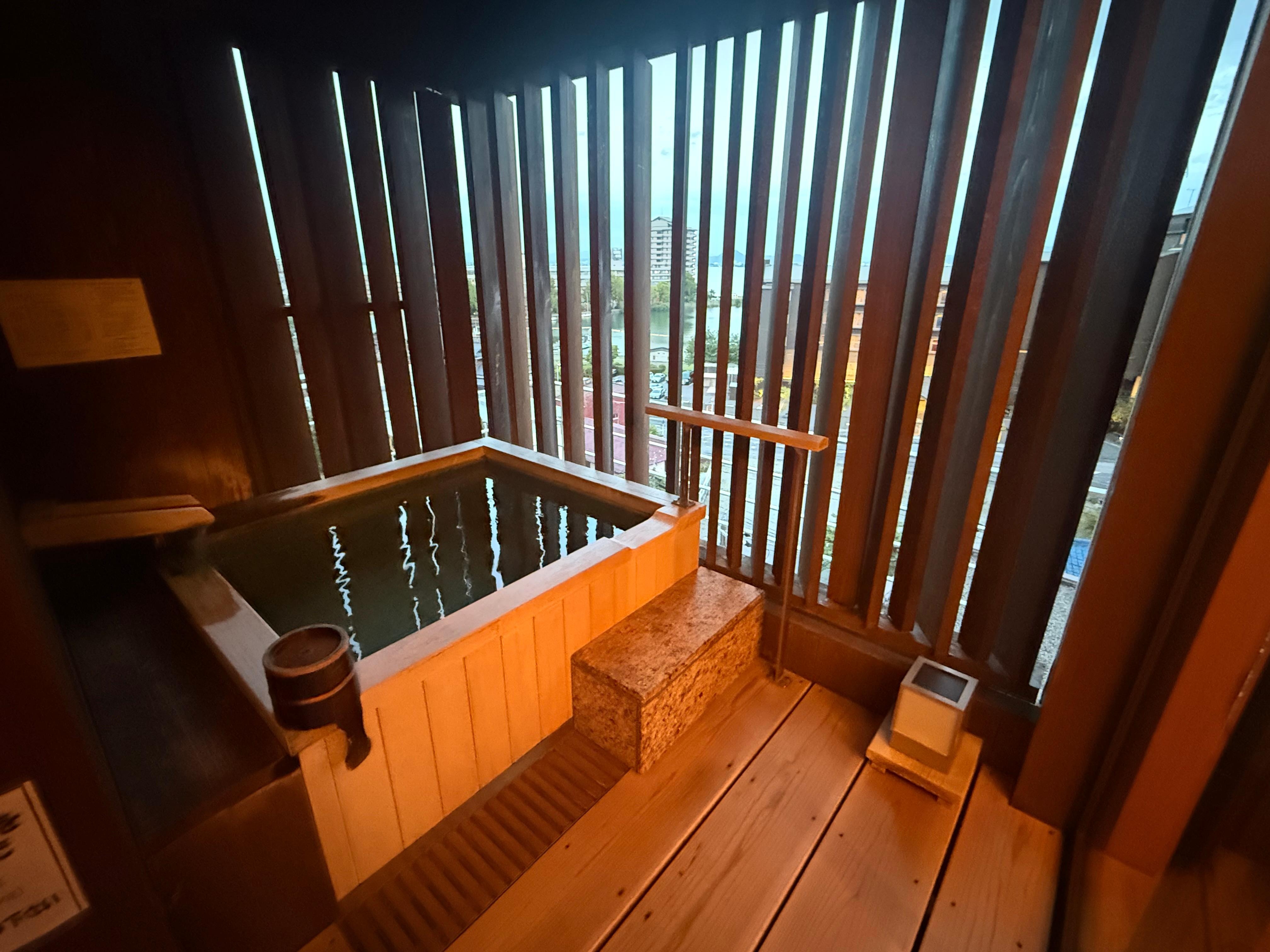 Private onsen is worth the $