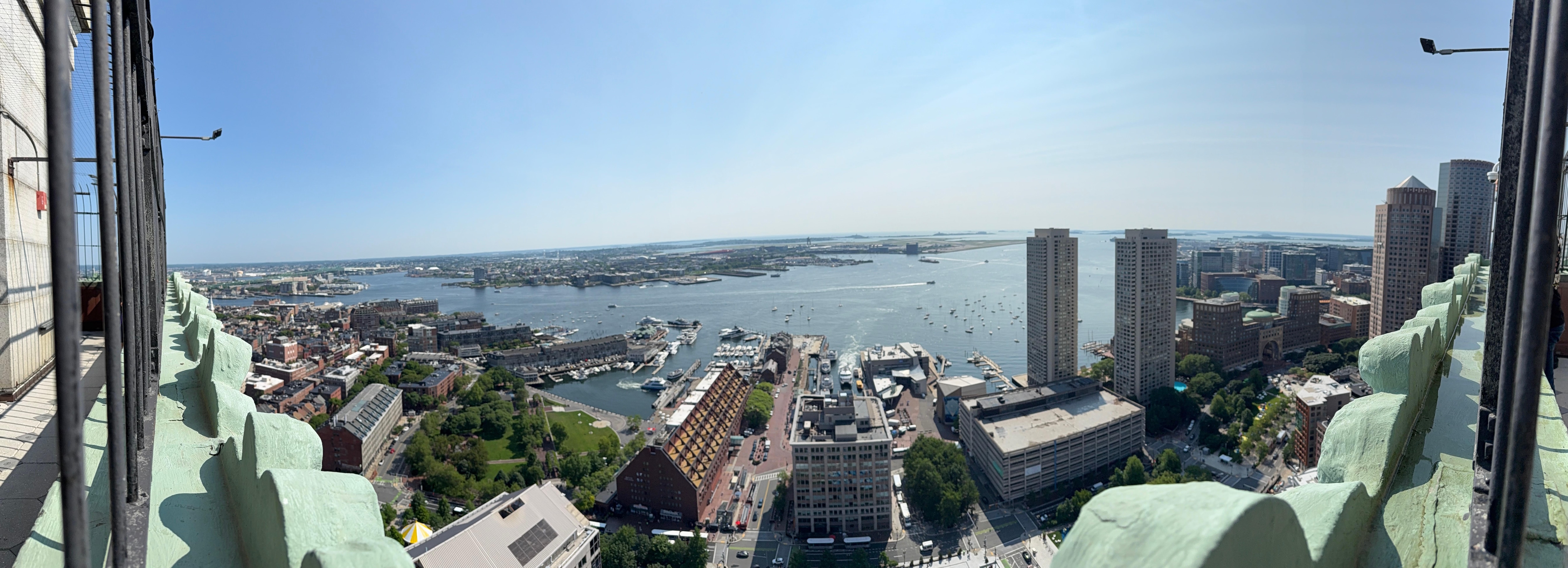One of the views from the guests-only observation deck