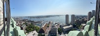 One of the views from the guests-only observation deck