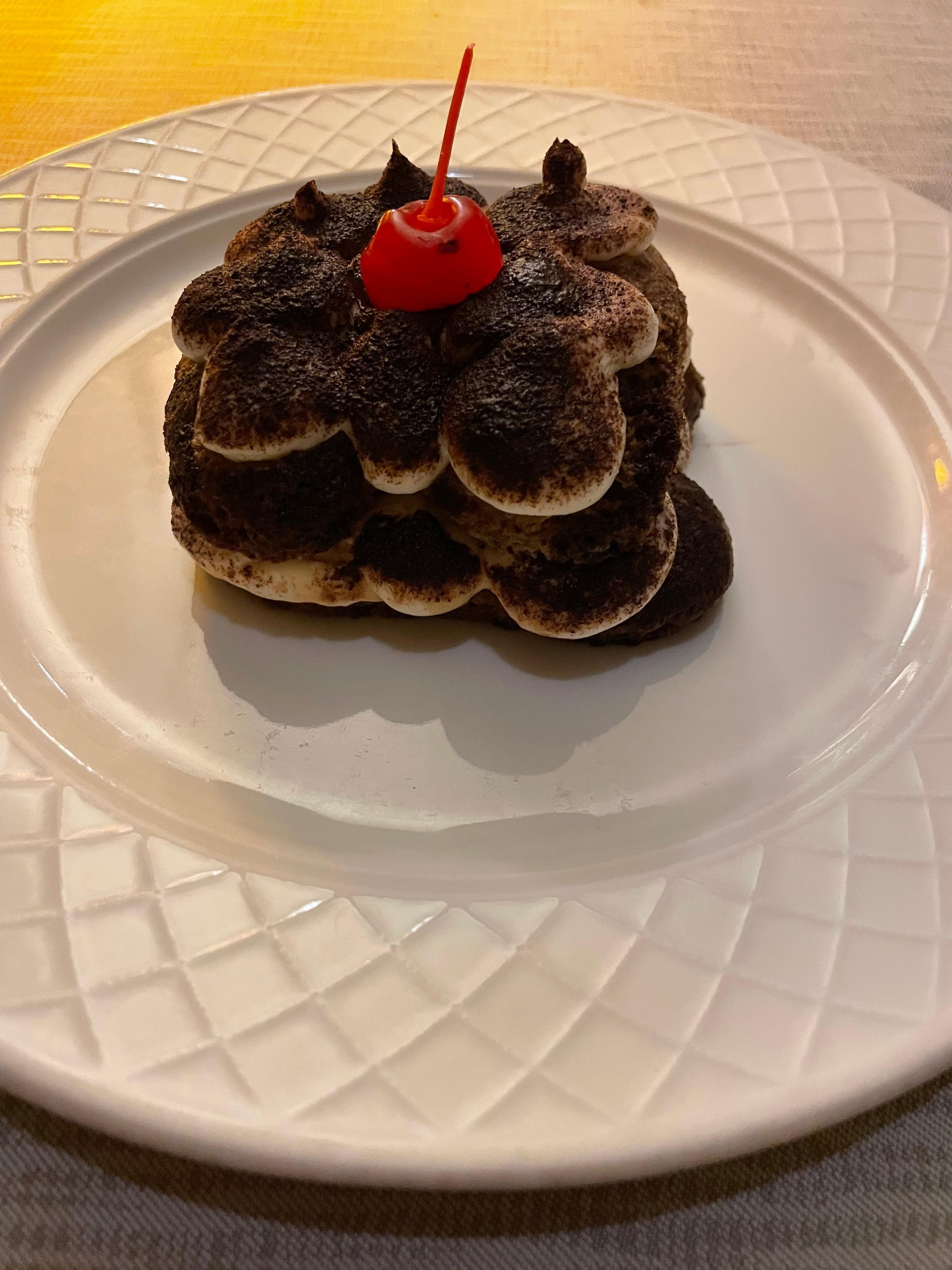 Tiramisu at Luciano’s Italian menu