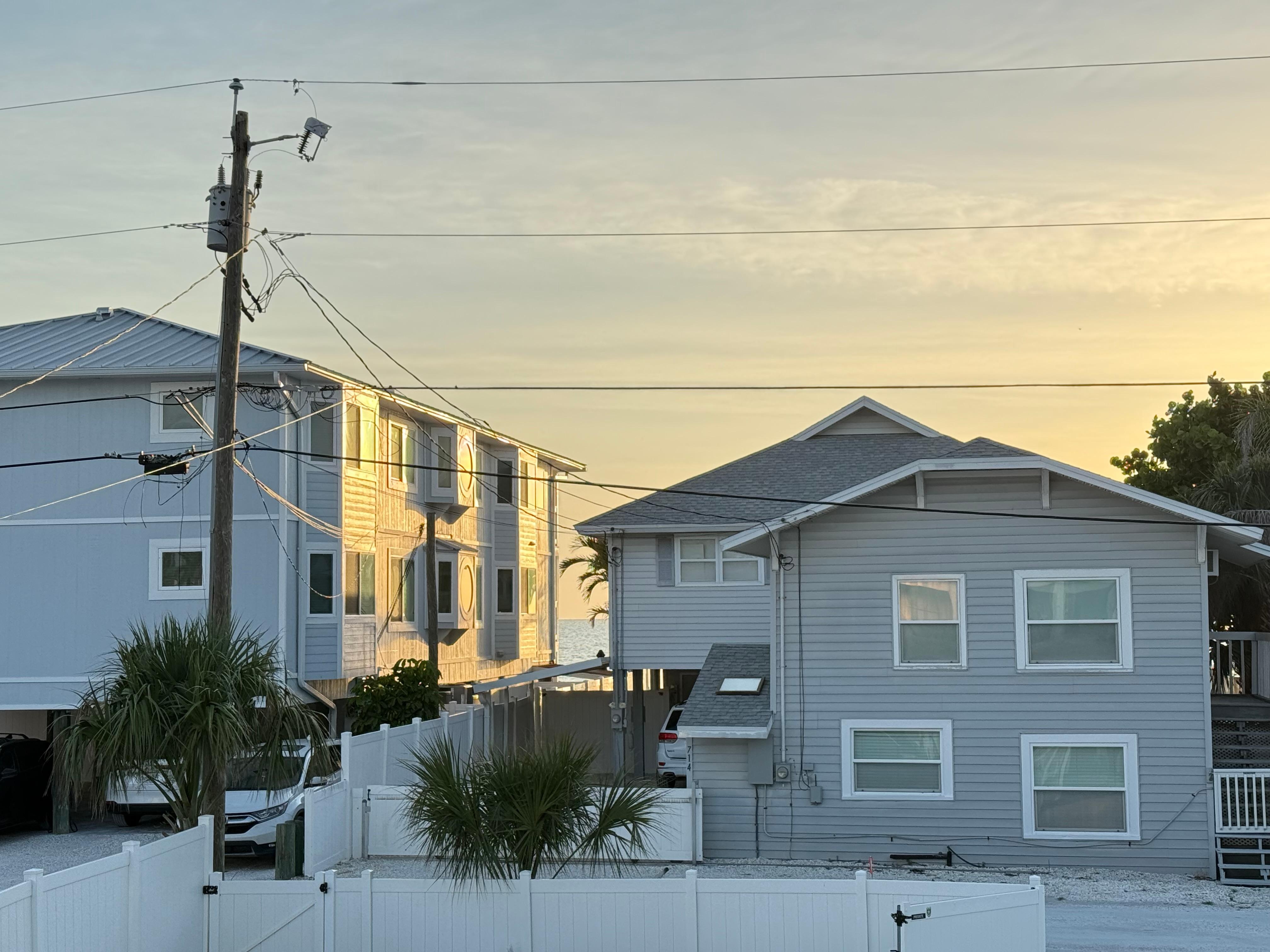 View from upstairs patio. 