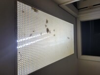 Light above the vanity area