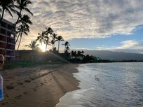 Looking south from the beach below