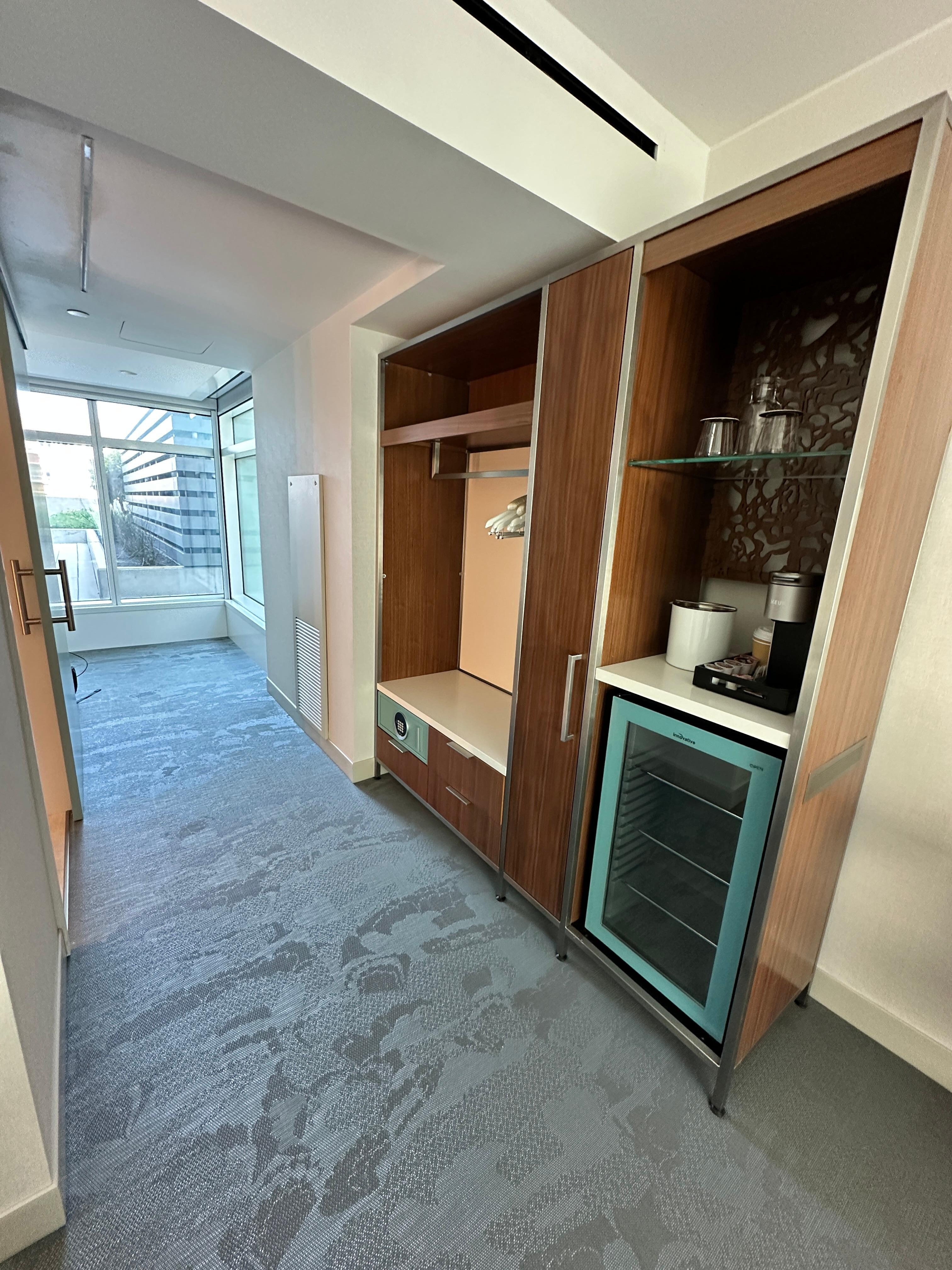 Closets in standard room