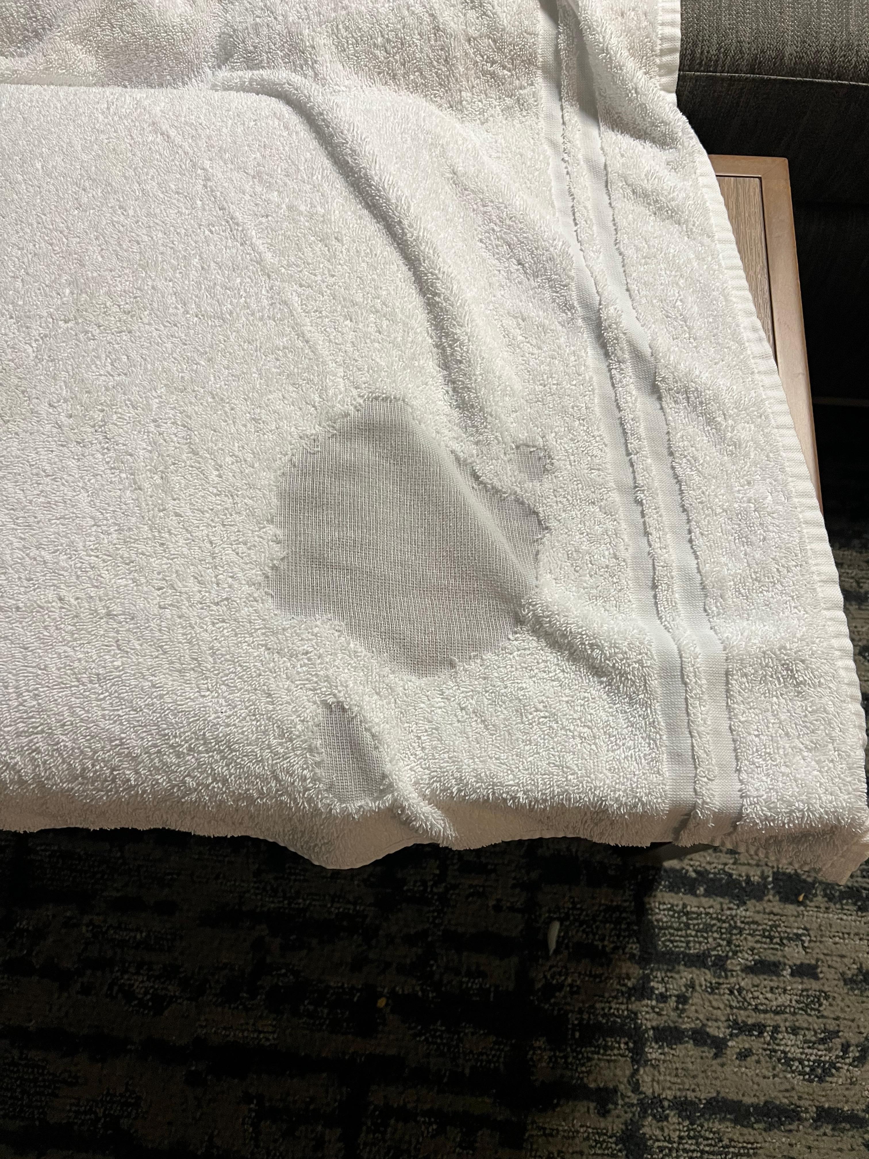 Condition of towels 