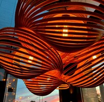 Stunning lighting through t the hotel
