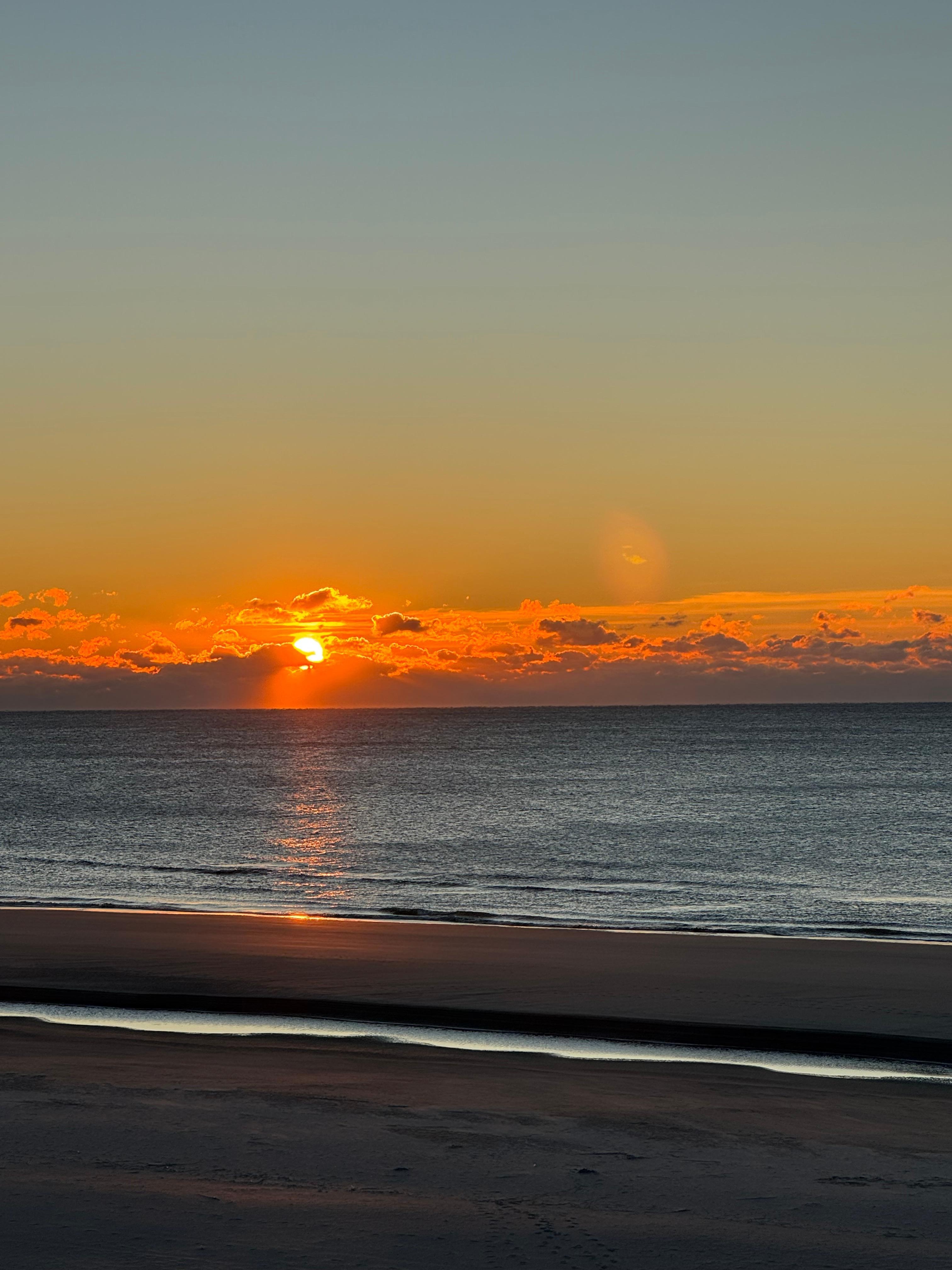 Beautiful sunrise from the front porch 
