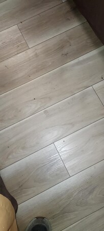 Dirty sticky floor