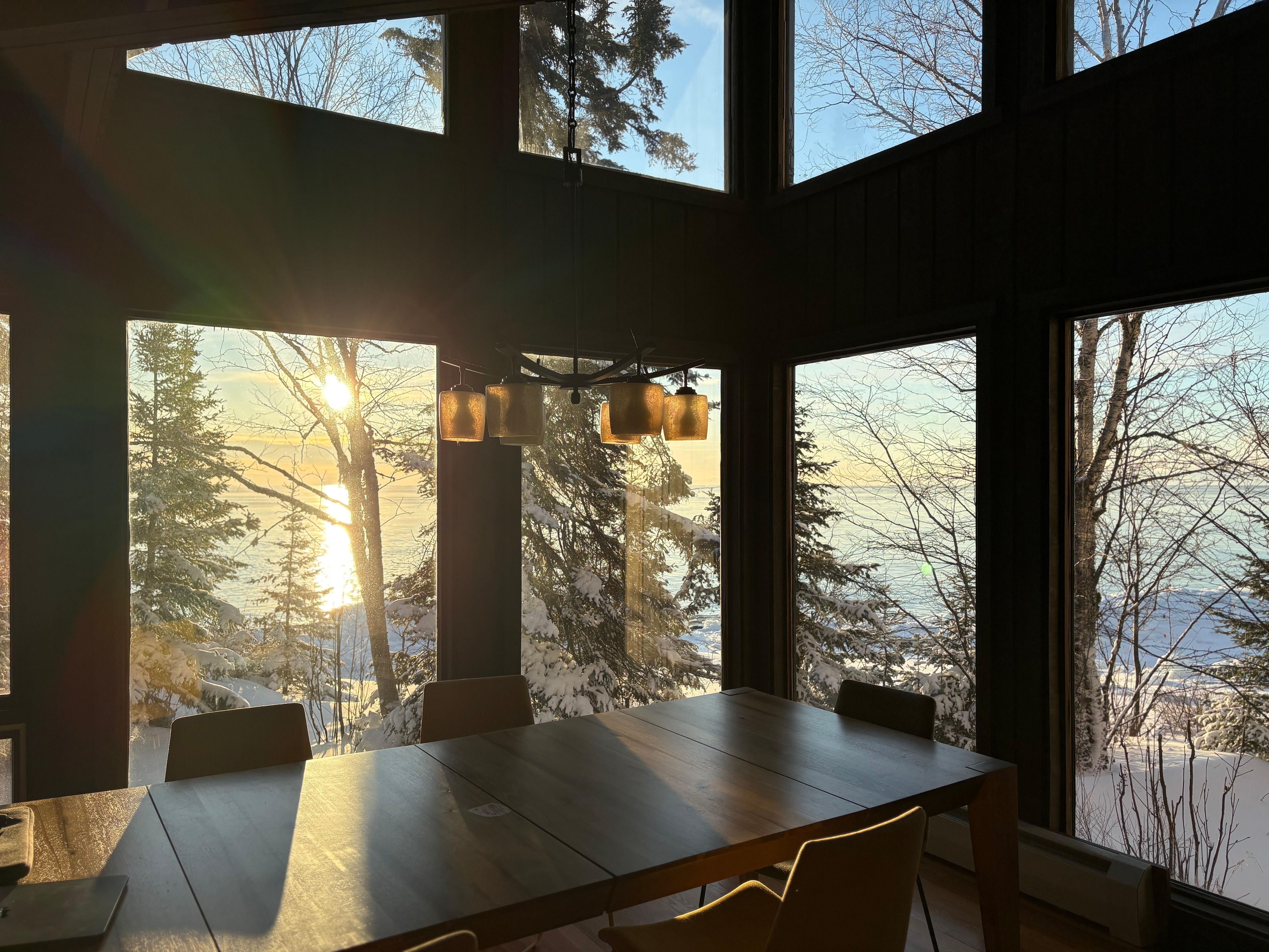 Morning sun in the dining room