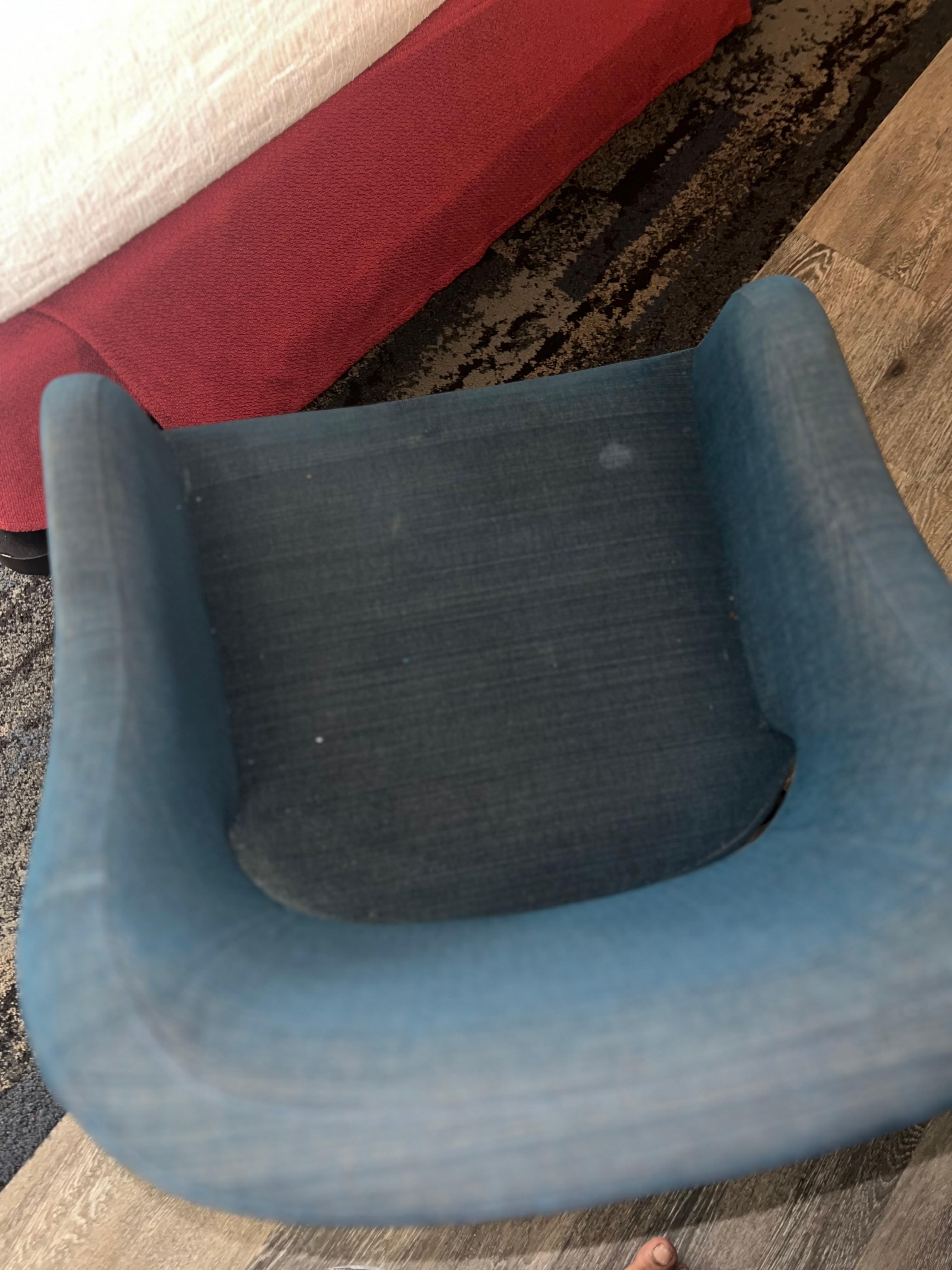 Dirty stained sitting chair