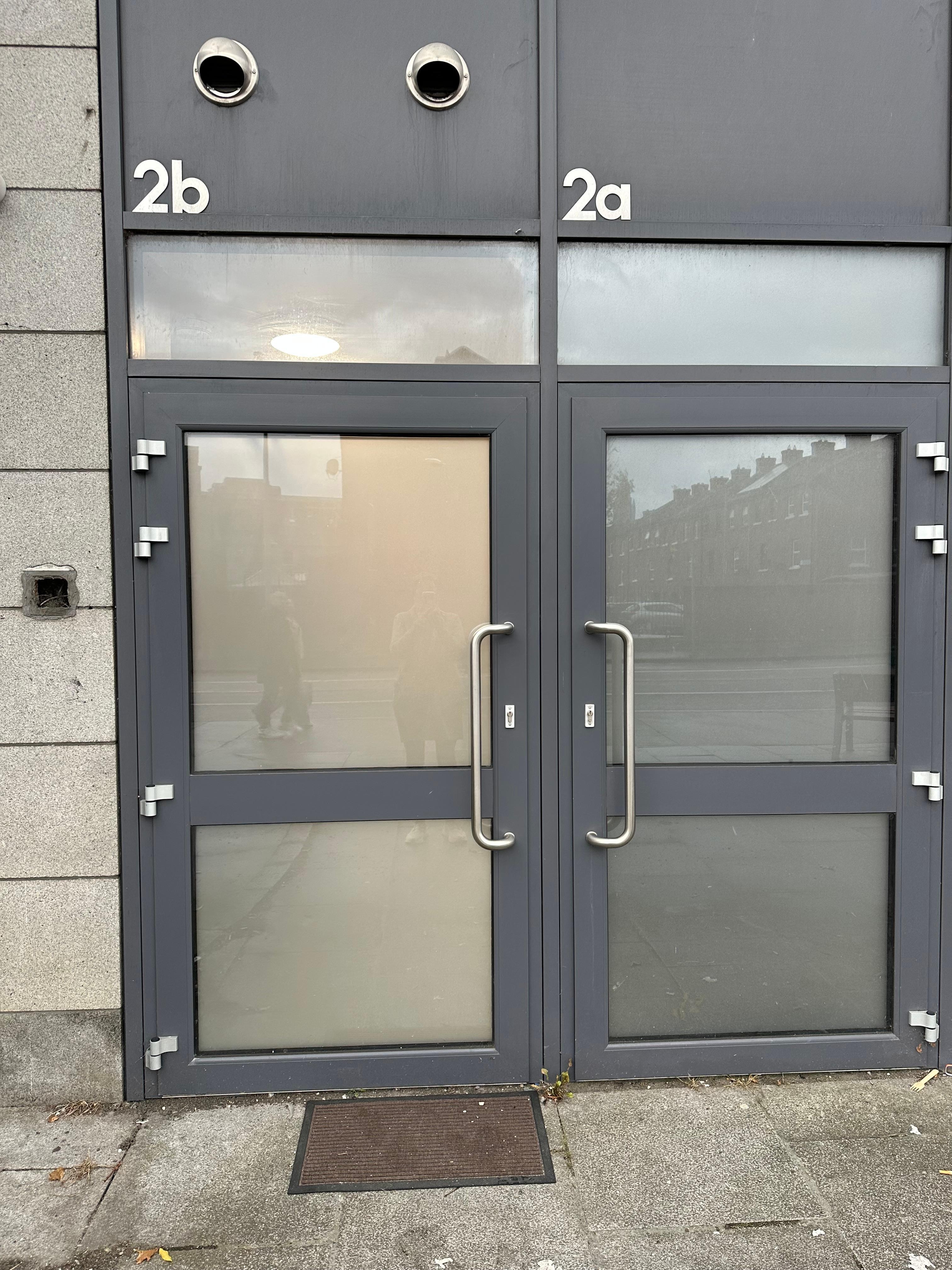 Front door to apartment 