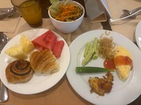 朝食ビュッフェの様子