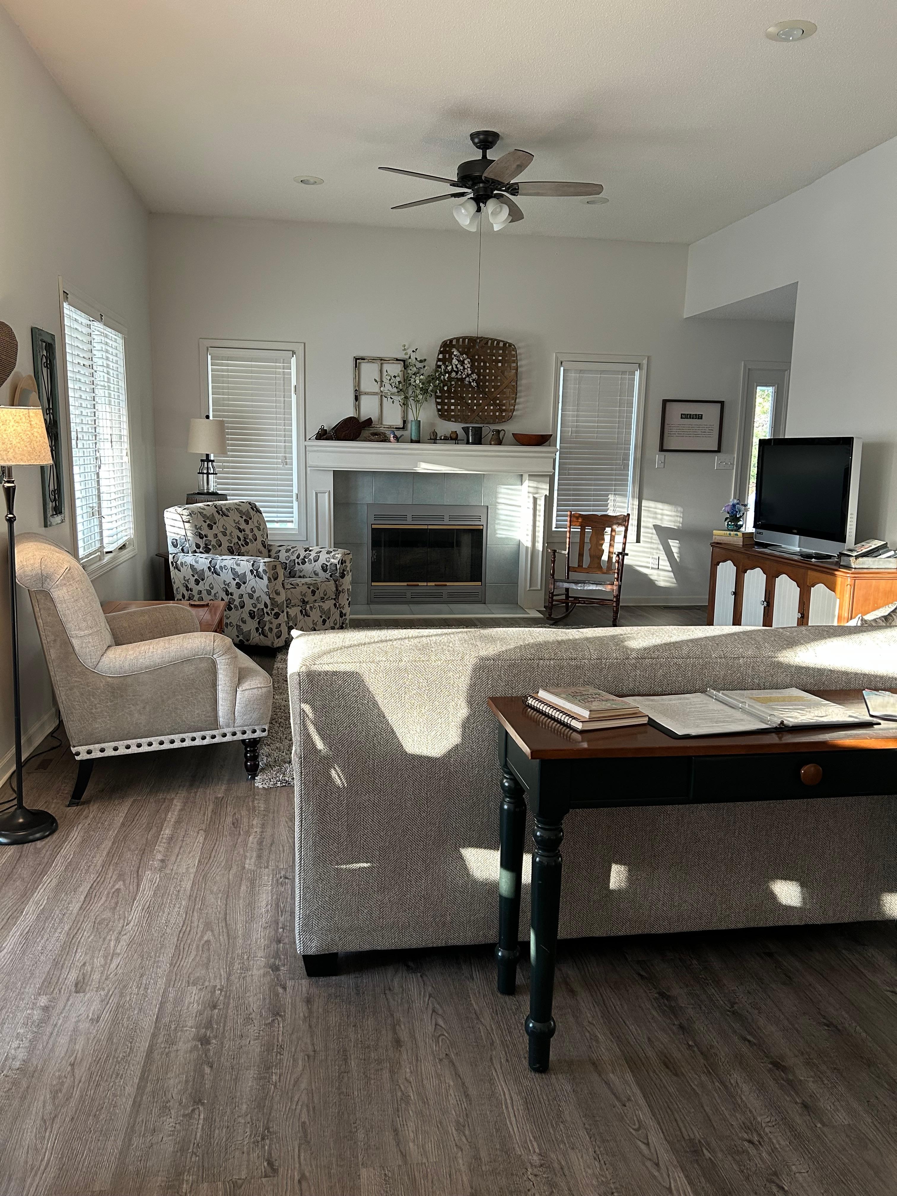 The beautiful living area!