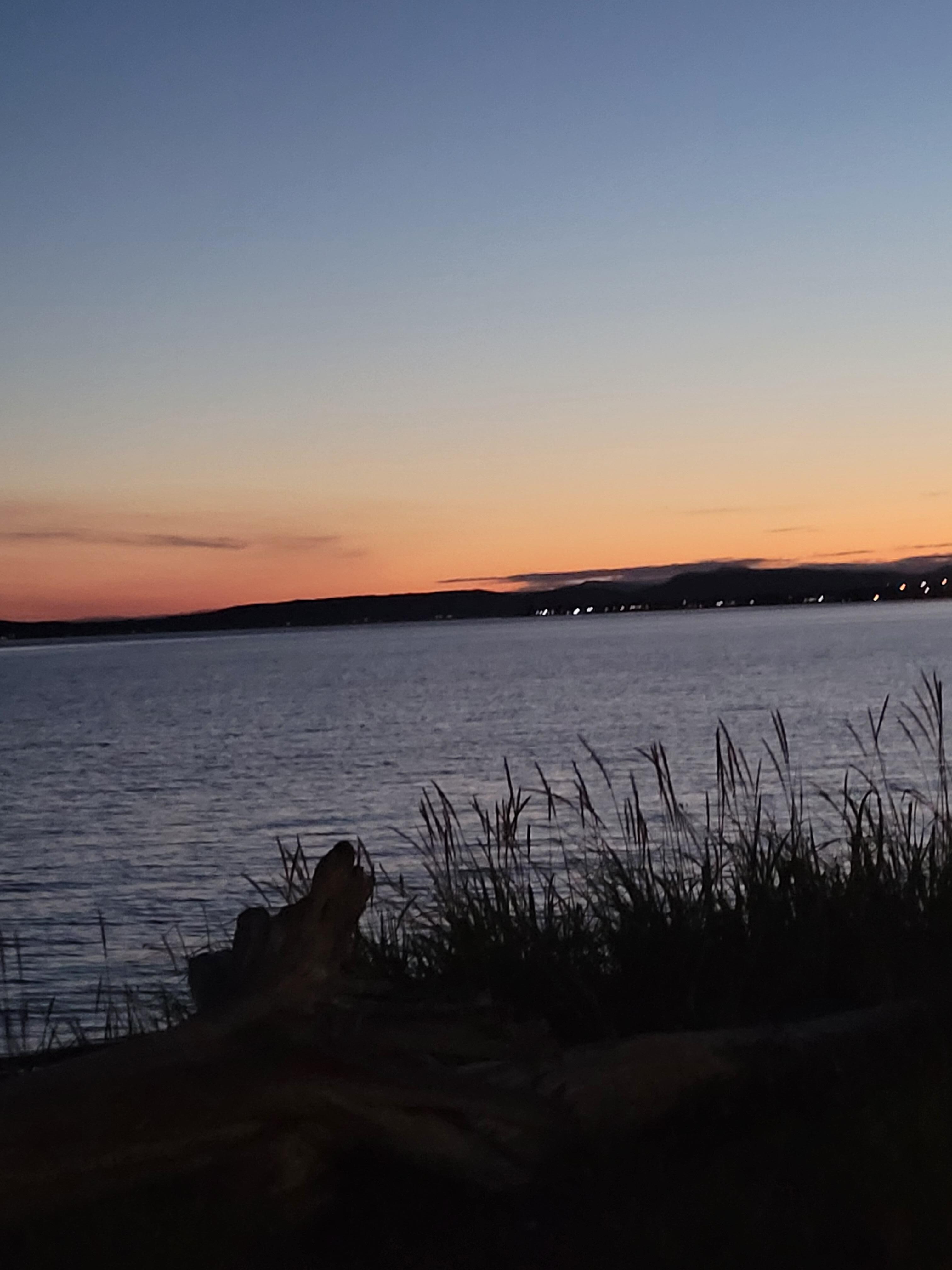 Sunset looking over to New Brunswick. 