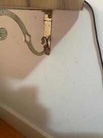 Next to bed, ugh