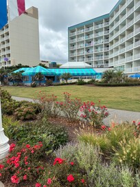 View of where we stayed. Loved the calypso grill food tho!
