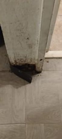 Mold and rust in room