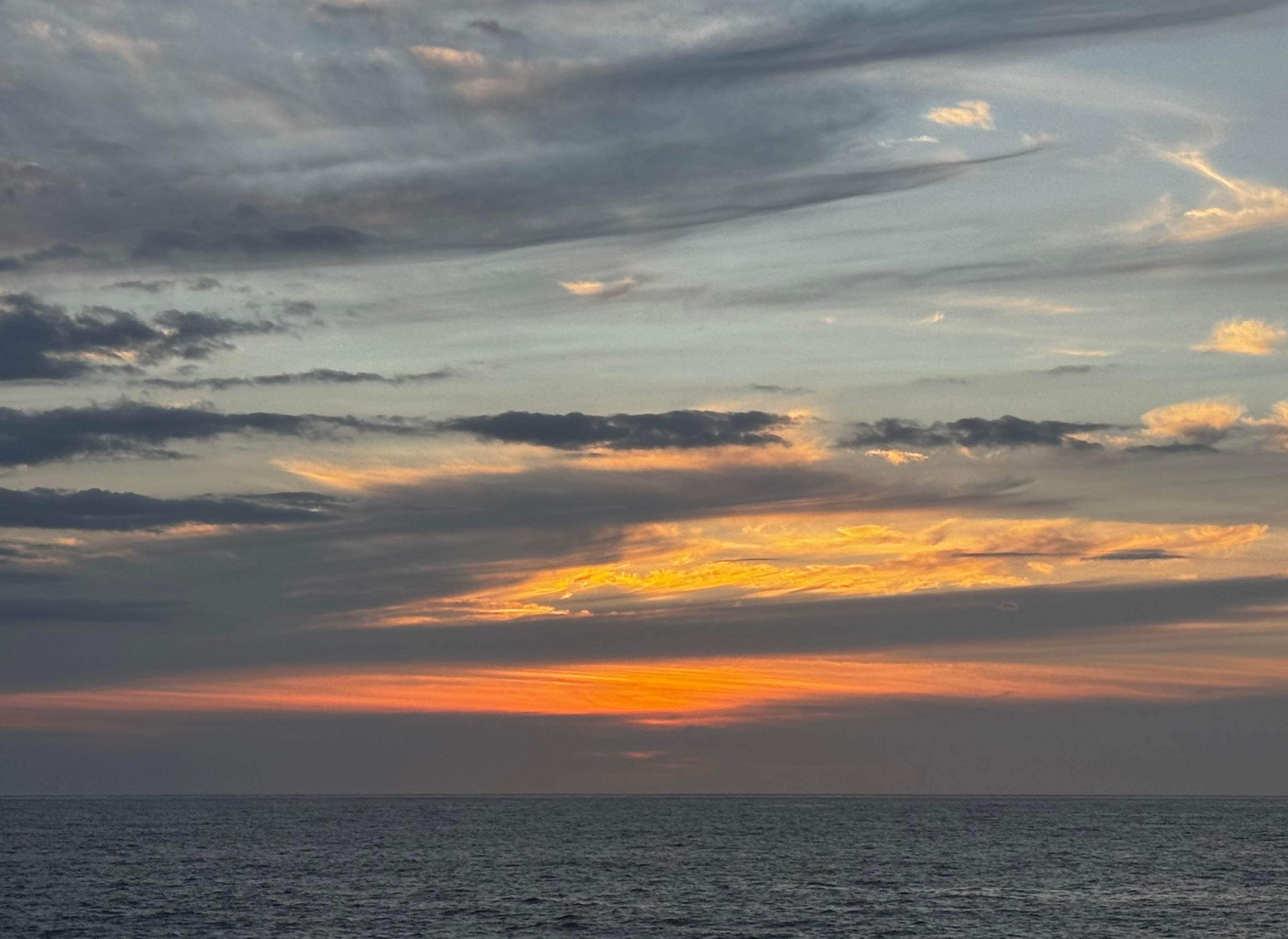 Our final sunset, taken from the lanai