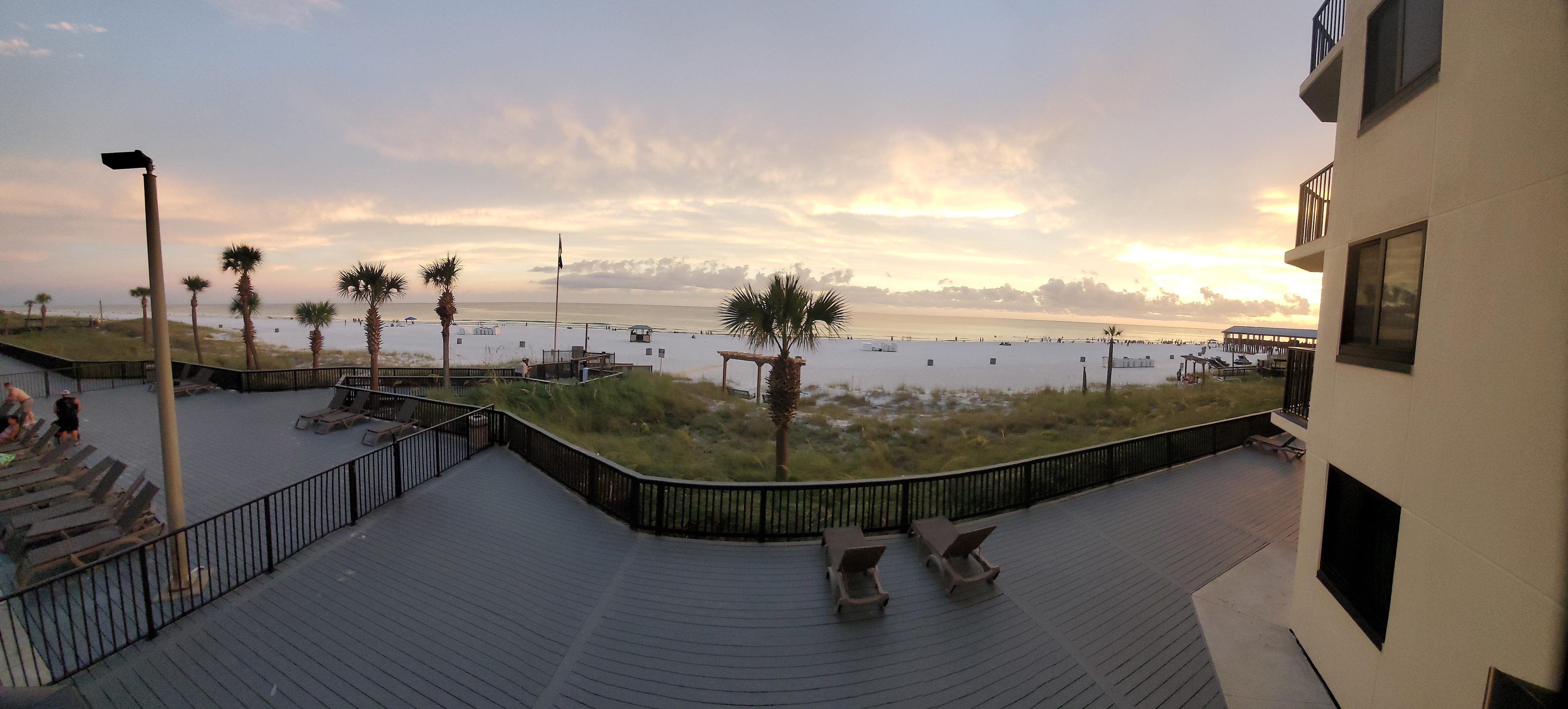 Panoramic view from balcony. 