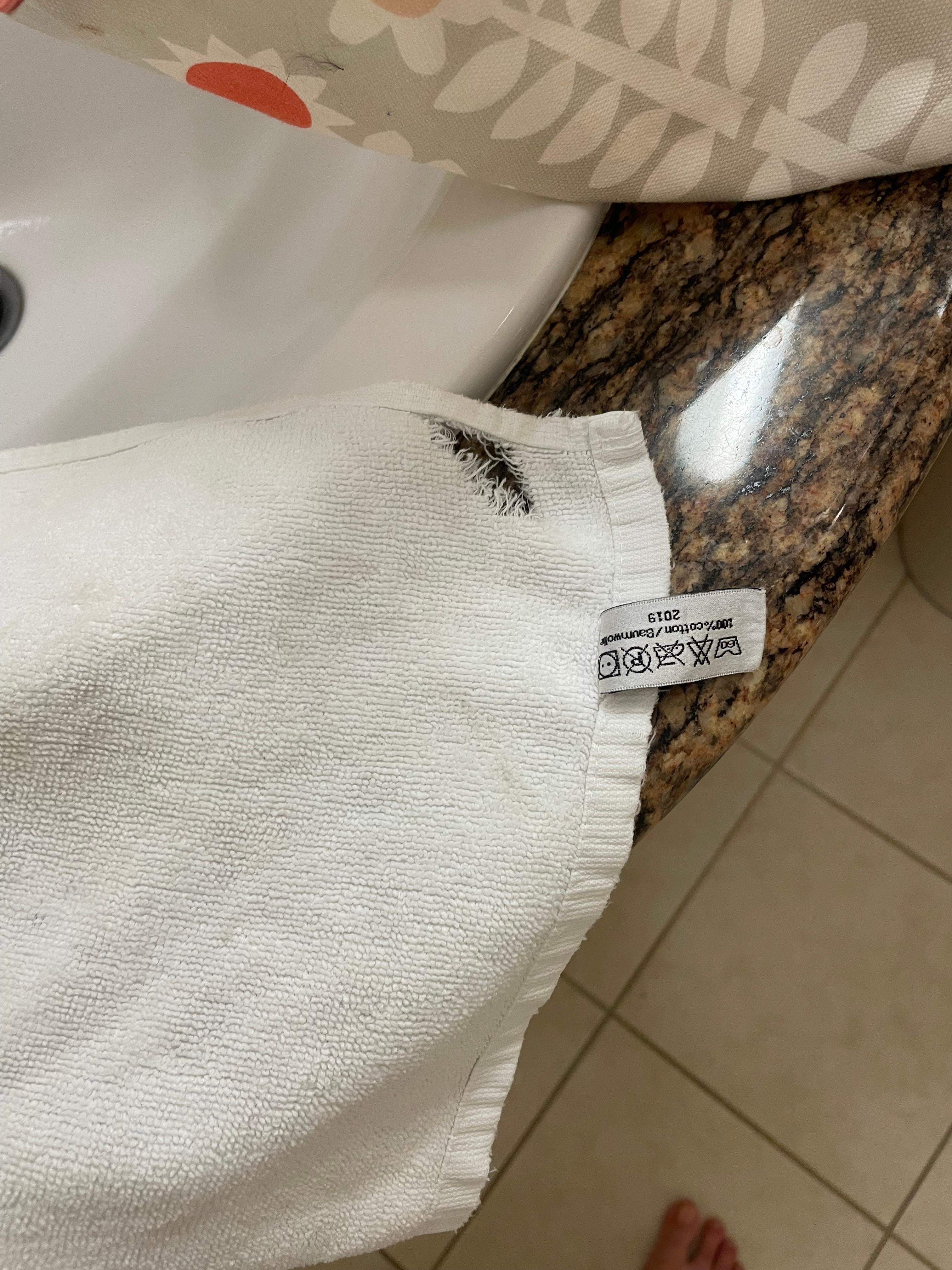 Holes in towels