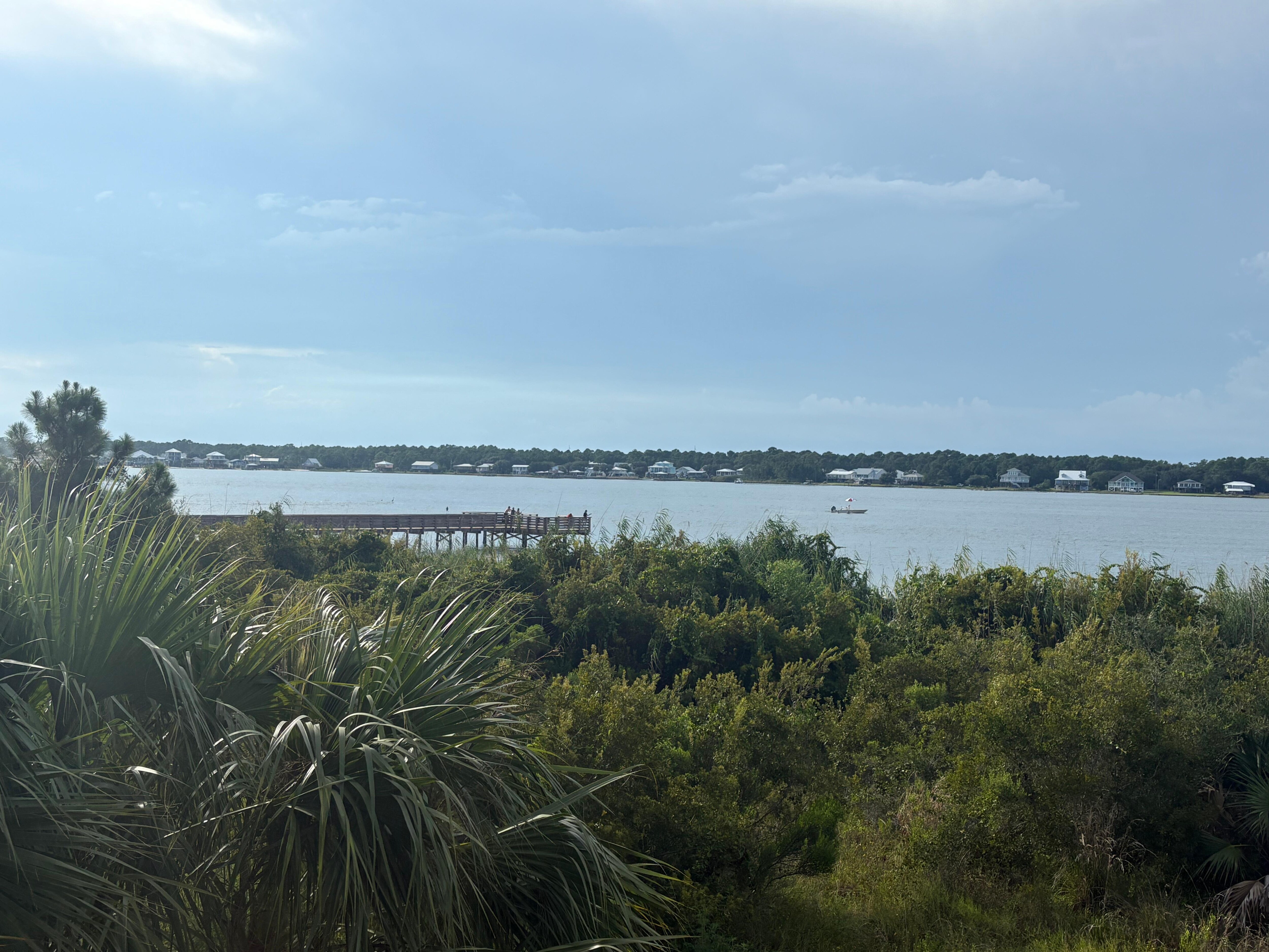 More porch view- we watched the fishermen and boaters every morning. We saw some dolphins too!