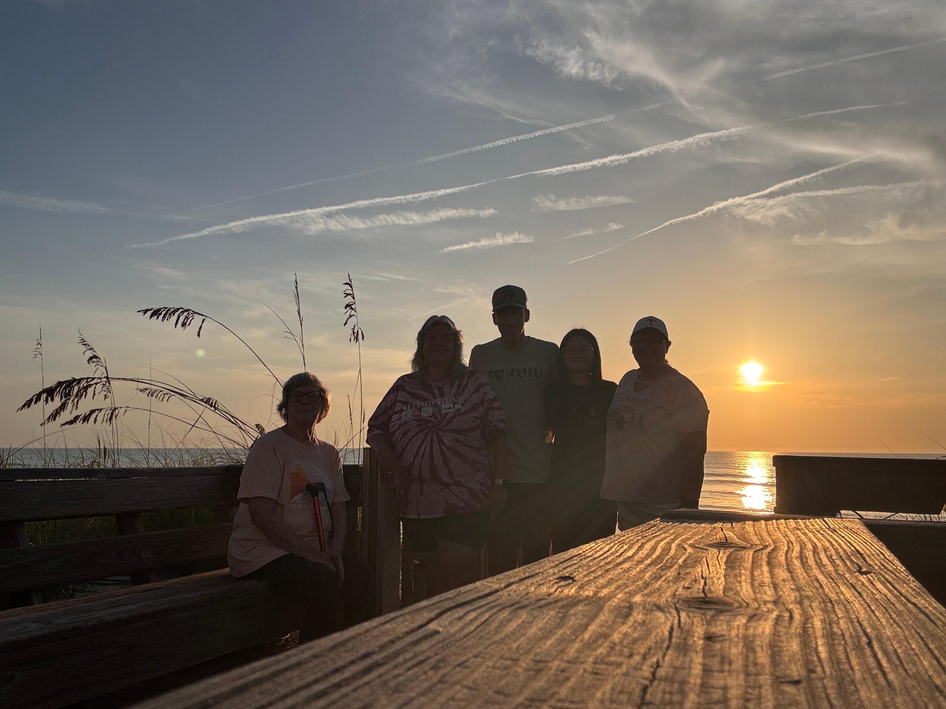 Nothing like a Florida sunrise with the family. 