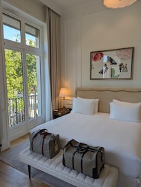 Our bedroom with a delightful comfy large king bed.