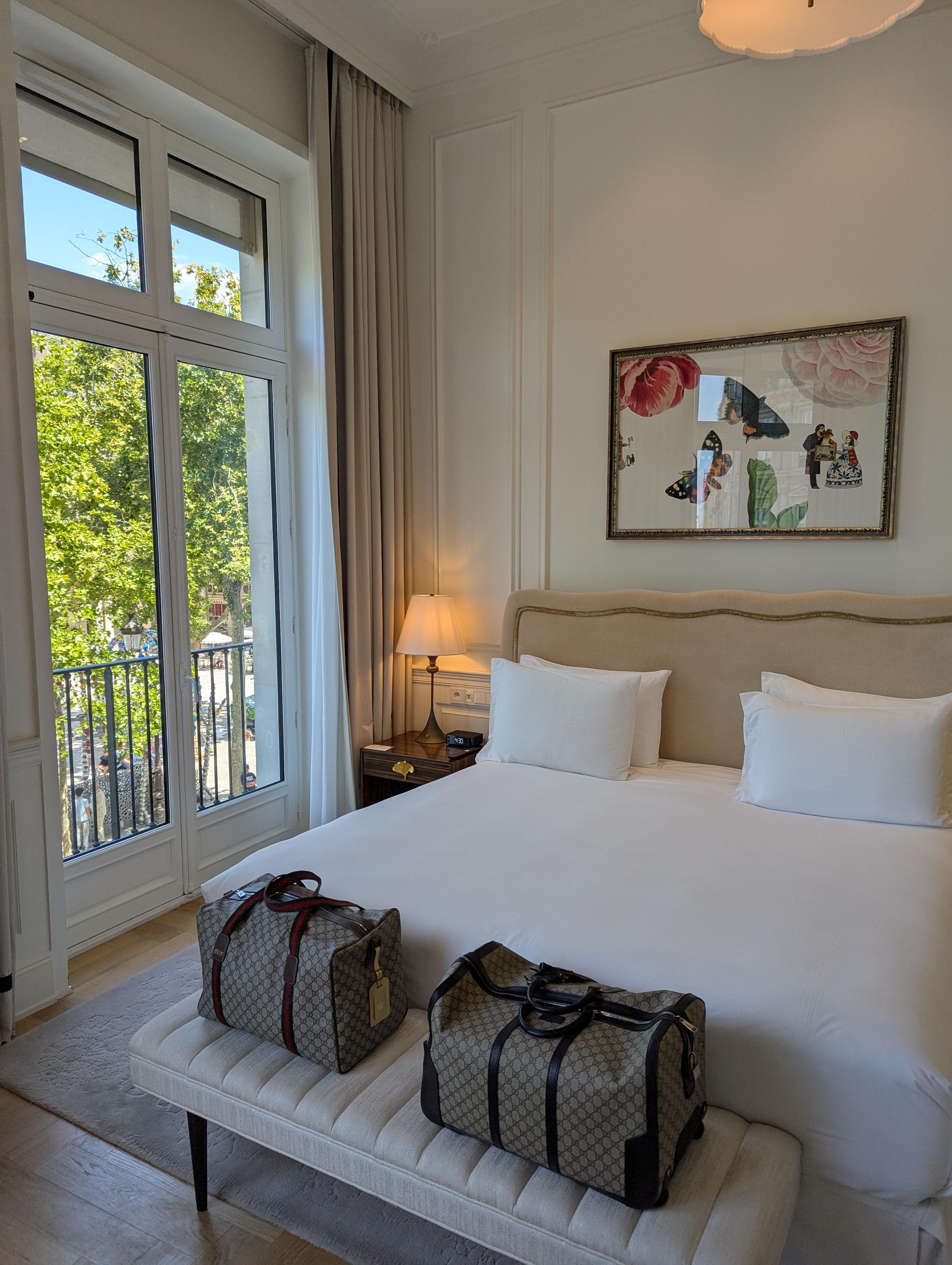 Our bedroom with a delightful comfy large king bed. 