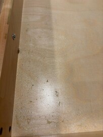 Inside of kitchen drawer
