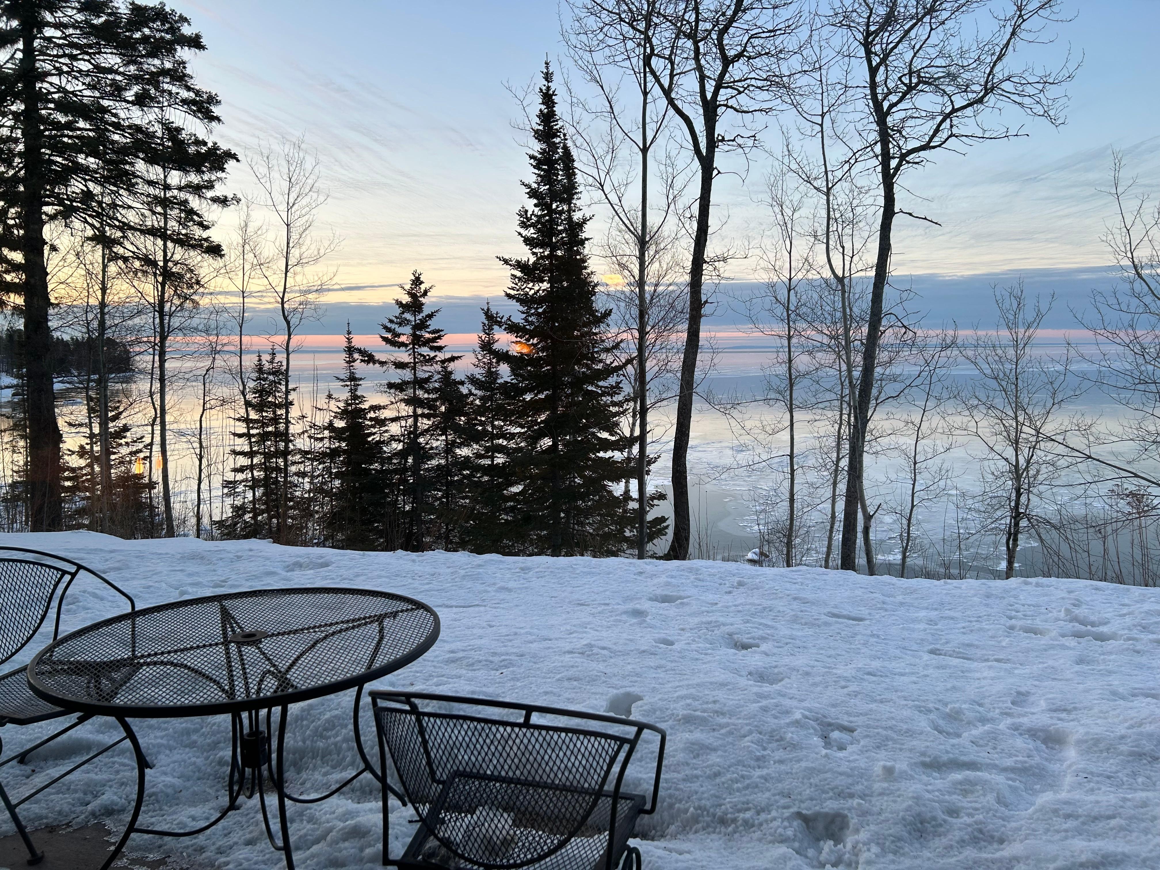 Beautiful sunrise first morning.