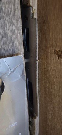 Image of the jammed door on Dec 7th.