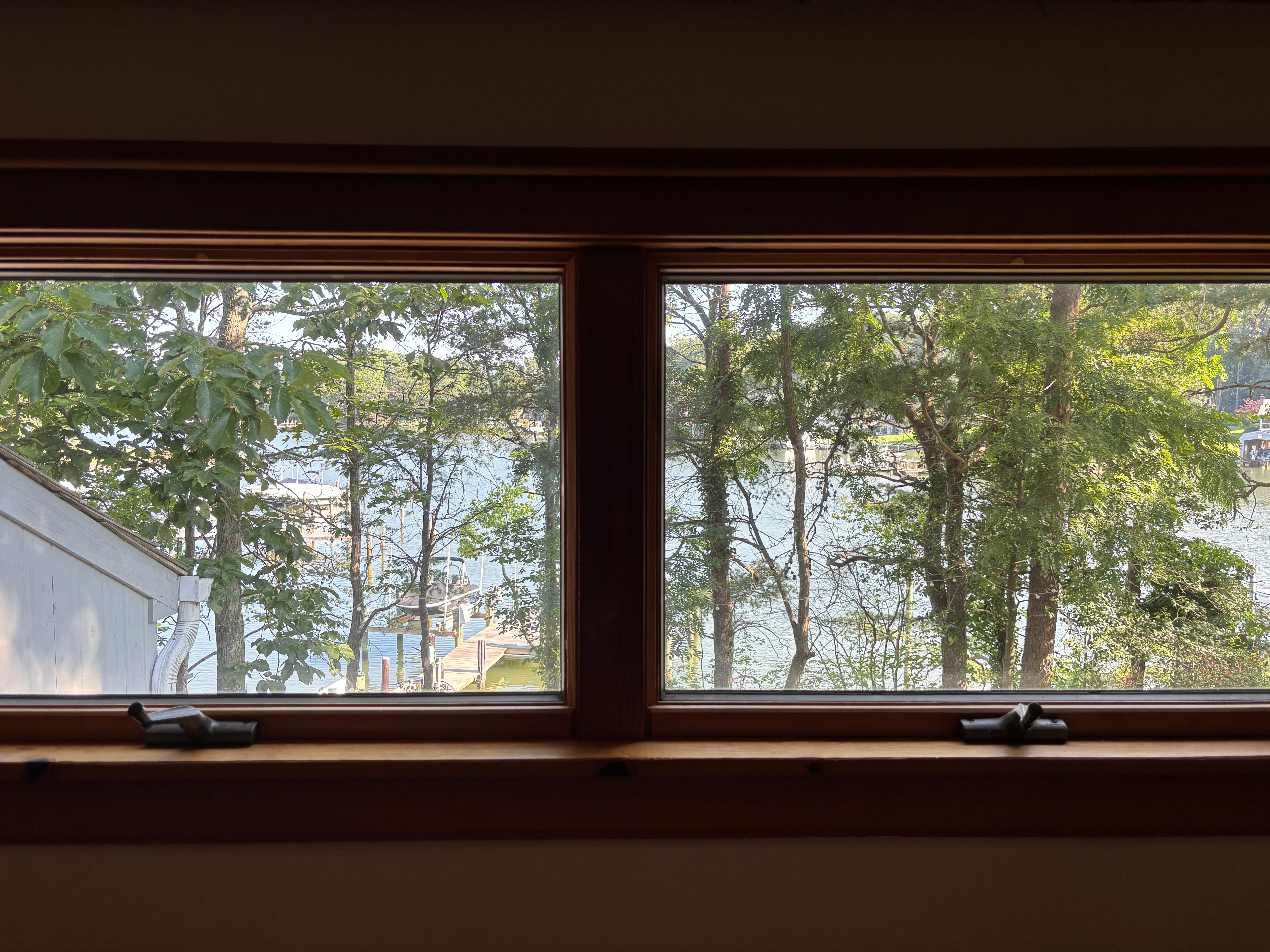 View from upstairs bedroom