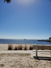 Beach right next to Condo and downtown