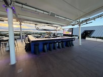 Roof bar was impressive and a great view of the track!