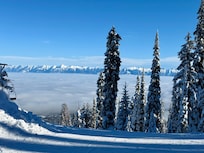 View from the top of the alpine resort