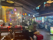 Fuego restaurant downstairs had great food and super friendly staff