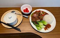 Pork rib rice