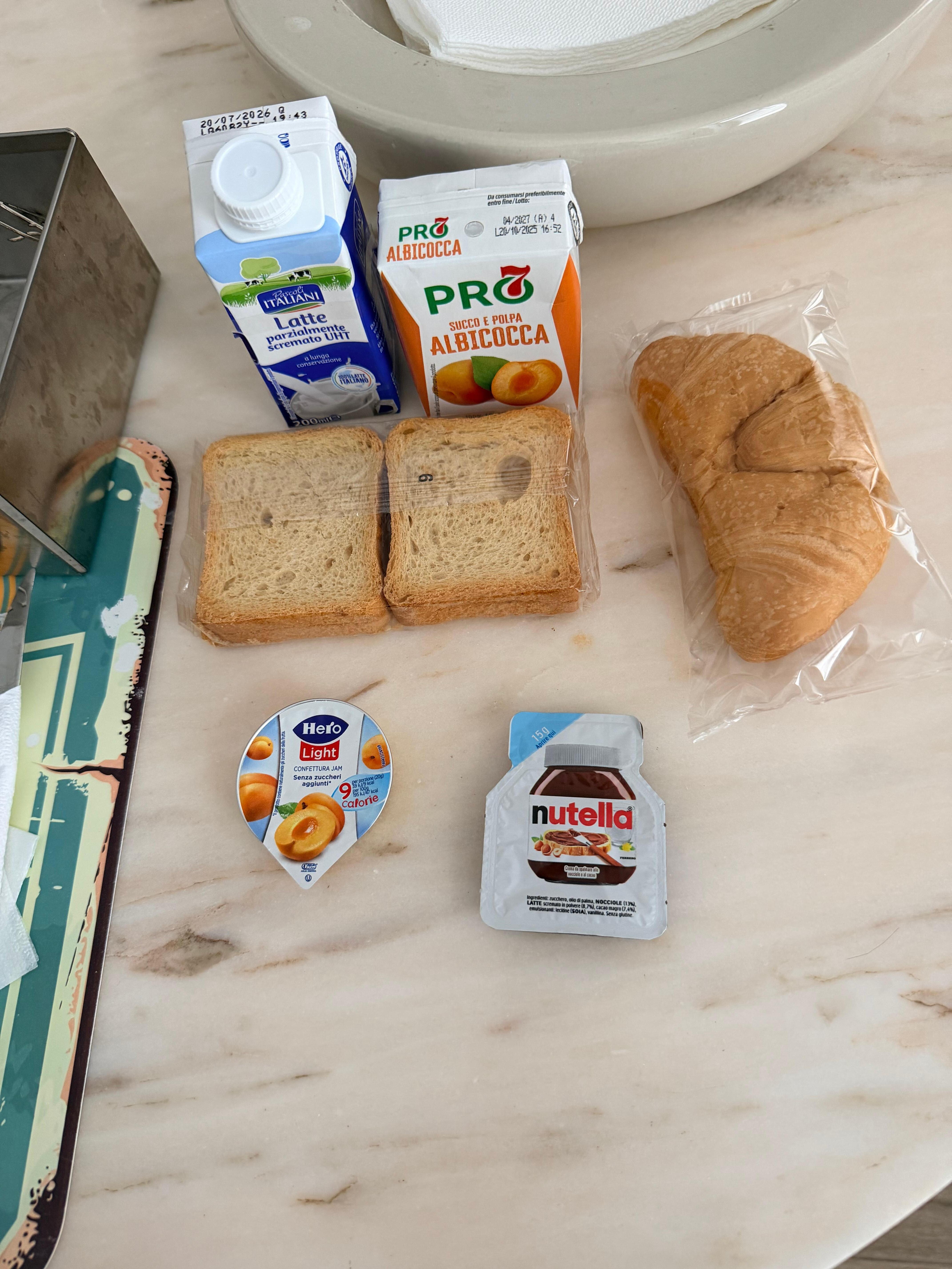 Pre-packaged breakfast.