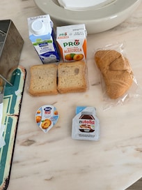 Pre-packaged breakfast.