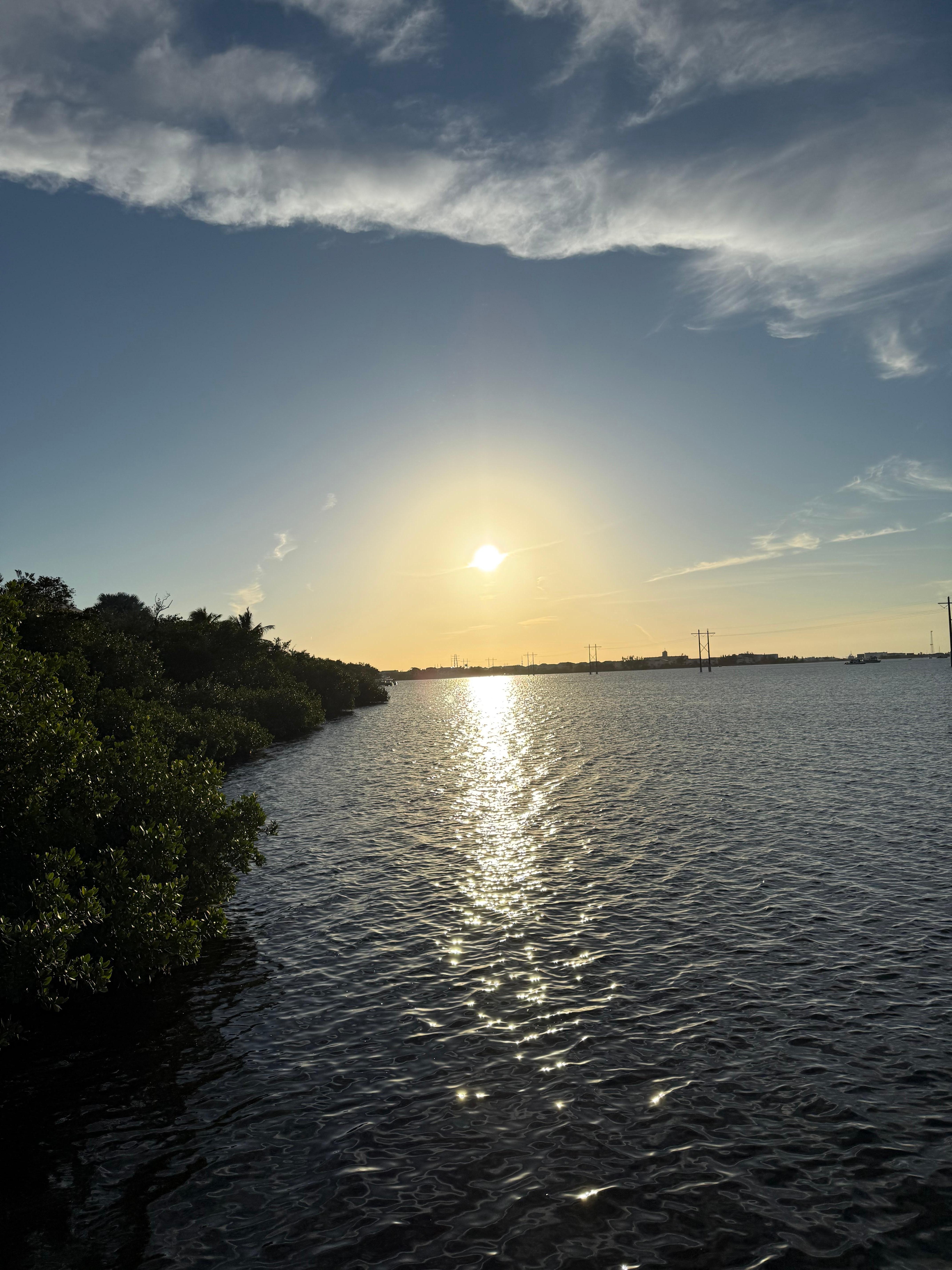 Sunset from the observation deck. 