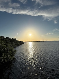 Sunset from the observation deck.