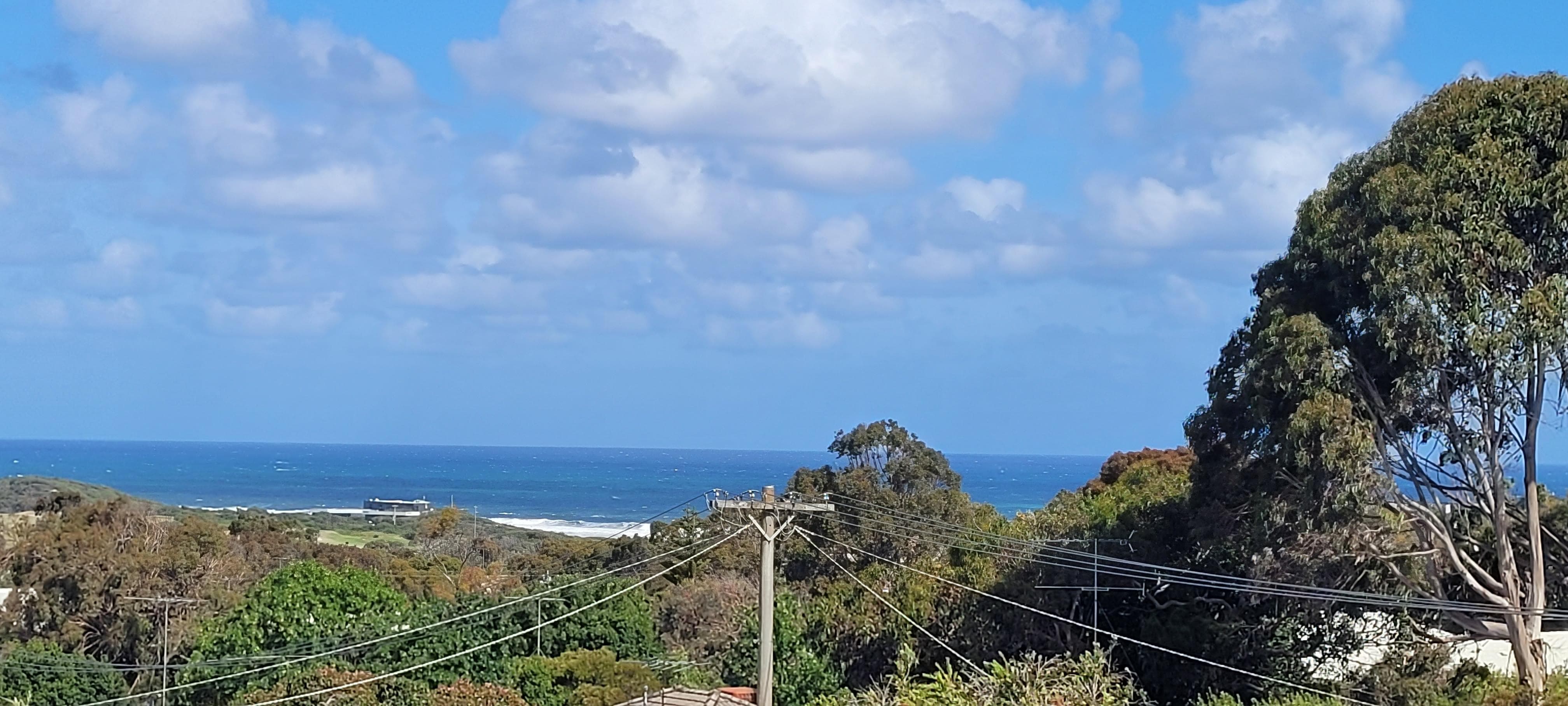 Gorgeous ocean view from the front balcony.
