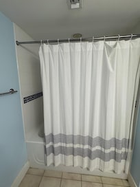 Shower curtain needs to be fixed