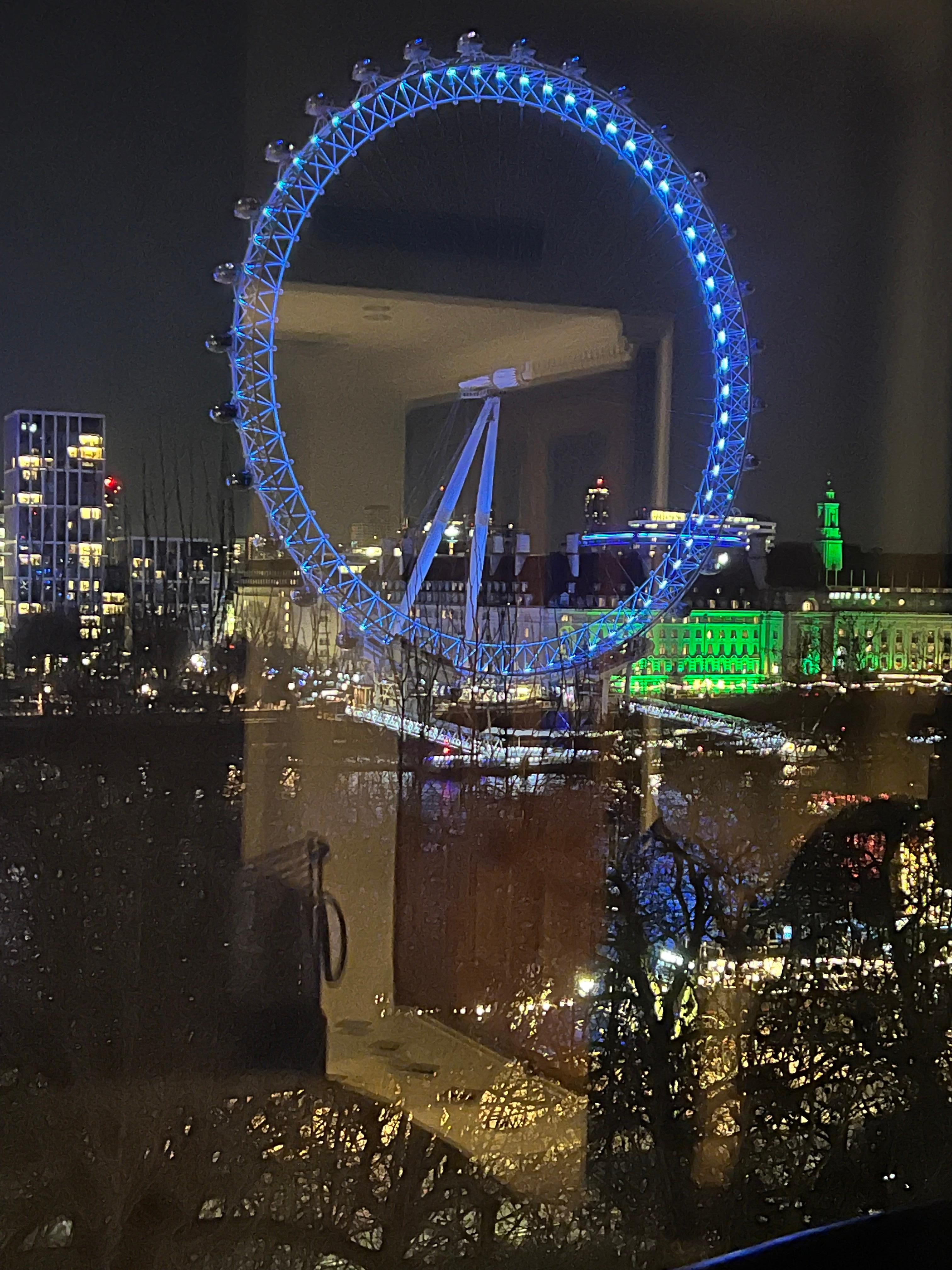 View from the window in the room. 