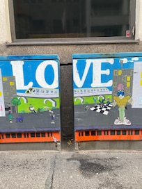 Decorated electrical box in Helsinki