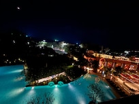 Night view from our 4th floor room patio
