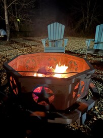 Loved the fire to keep warm