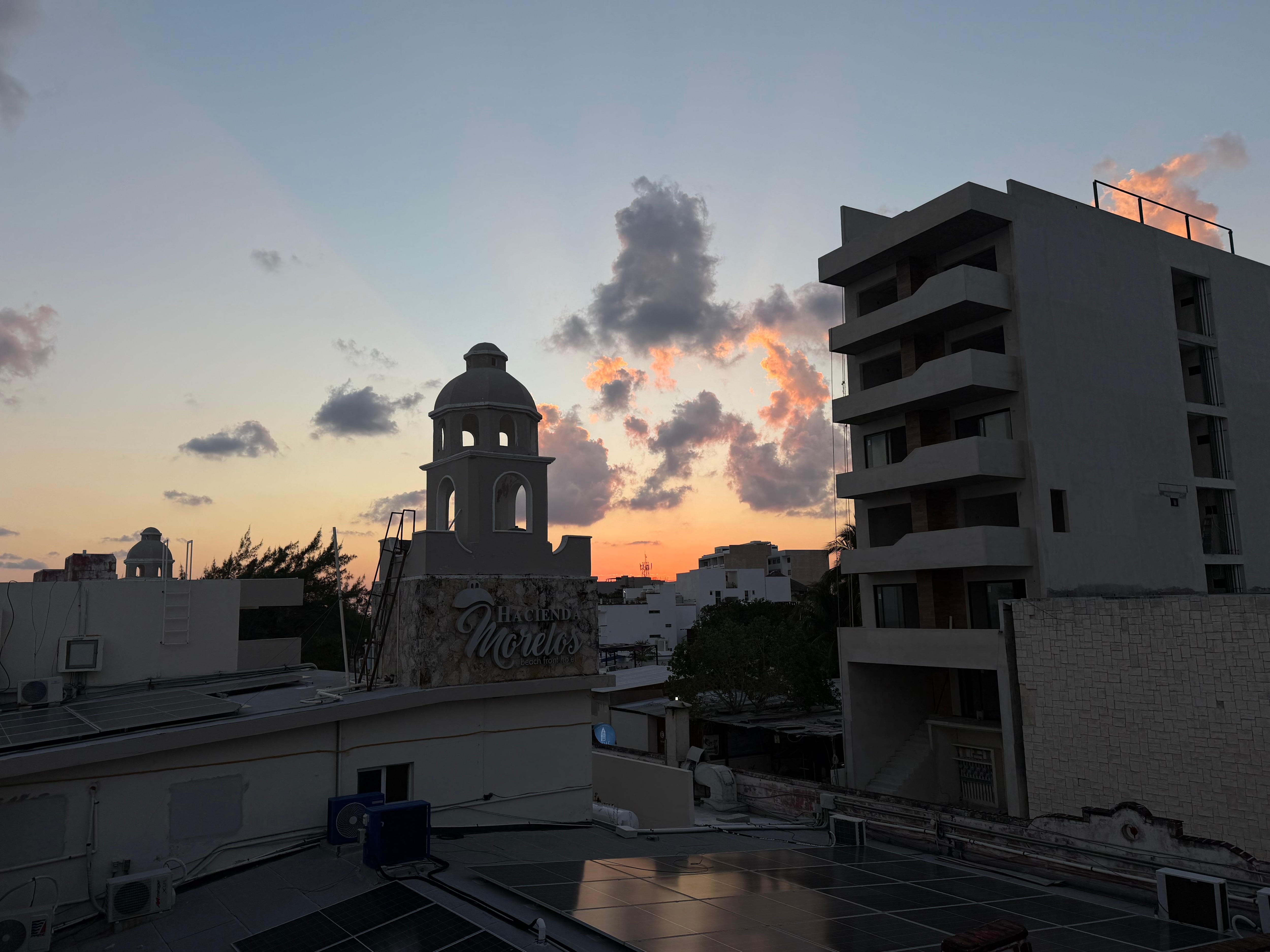 Sunset from the roof