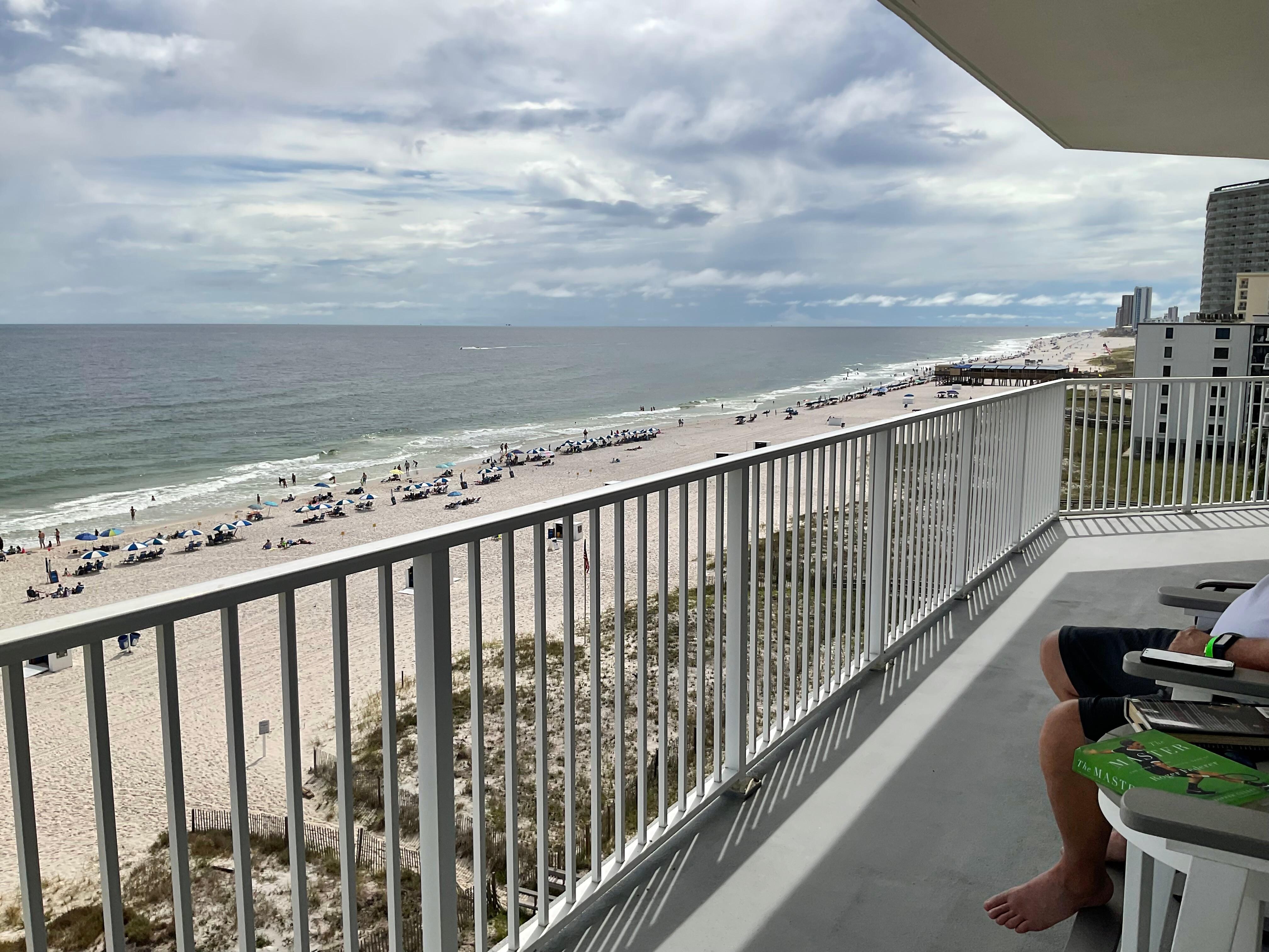 Expansive balcony on the 6th floor. 